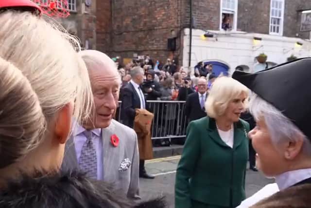 King Charles III during his visit to York