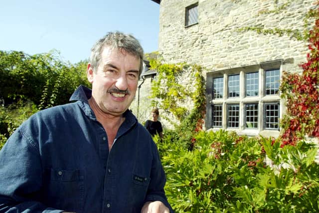 The late John Challis at his home Wigmore Abbey.