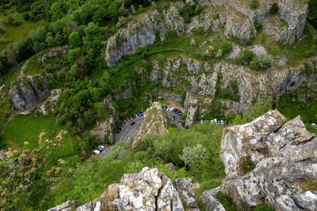 A cliff top view of Cheddar Gorge - one of the UK's top dog walks (photo: adobe)