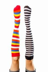 Colourful socks over a white background (photo:iStock)