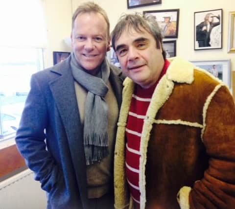 Across his career, Brian Klein has got to meet many of the world’s biggest celebrities. Here, he is pictured with actor Kiefer Sutherland behind the scenes of Top Gear.