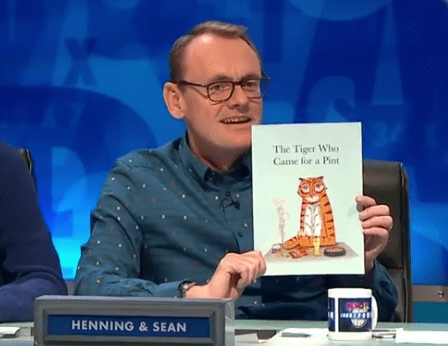 The comedian had put an adult spin on the children's classic The Tiger Who Came to Tea (Photo: Channel 4)