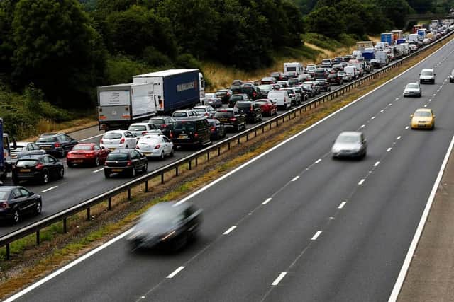 Saturday is likely to be the busiest day on the roads, with 2.6 million leisure journeys expected (Photo: ADRIAN DENNIS/AFP via Getty Images)