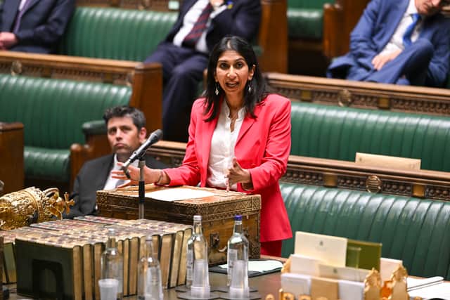 Photo issued by UK Parliament of Home Secretary Suella Braverman. Credit: UK Parliament/Jessica Taylor /PA Wire