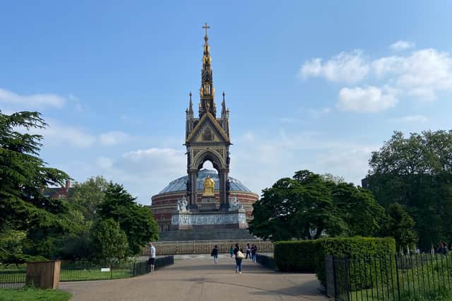 The Albert Memorial with the Royal Albert Hall in the background. (Photo: Isabella Boneham)