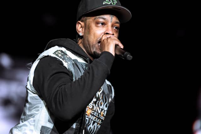 Rapper 21 Savage performs at the Roskilde Music Festival on July 4, 2024 in Roskilde, Denmark. The artist is set to headline Wireless 2024 this weekend as Saturday's headliner alongside J Hus. (Credit: Ritzau Scanpix/AFP via Getty Images)