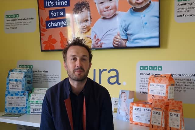 Guy Fennell, founder of sustainable nappy business Pura.