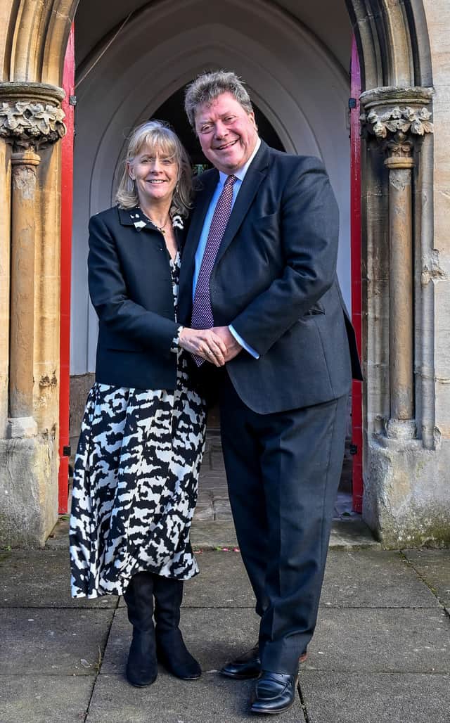 Sue and Alex Tatham renew their wedding vows 33 years later at St Michael and All Angels Church in Pelsall.