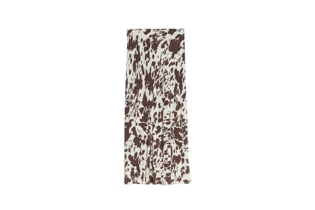 M&S Cow Print Midaxi Slip Skirt £35