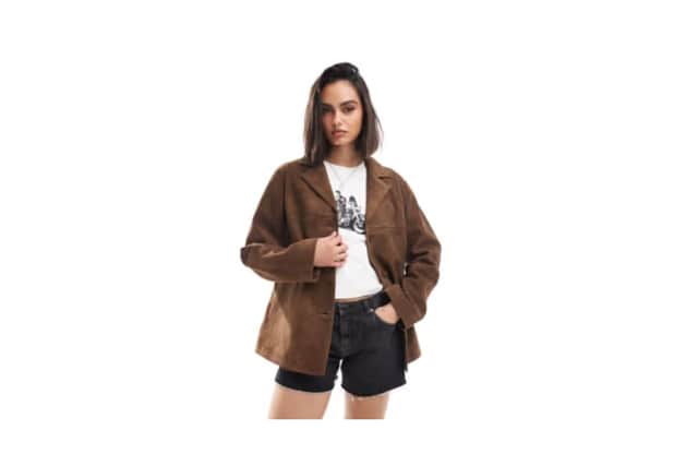 Rochelle Humes wears £350 suede blazer but I found a more affordable alternative