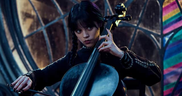 Jenna Ortega as Wednesday Addams in Wednesday series 1