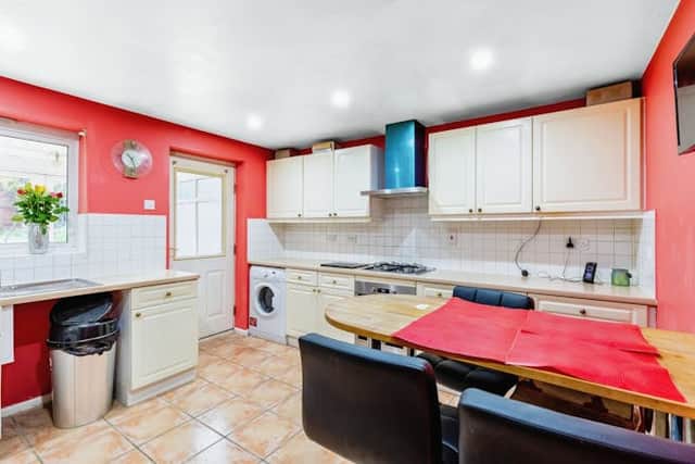 The family kitchen is very spacious