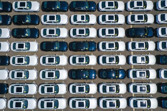 Newly-produced BMW cars parked at a factory. Millions of motorists with finance deals from 2007–2020 could be due compensation (Photo: STR/AFP via Getty Images)