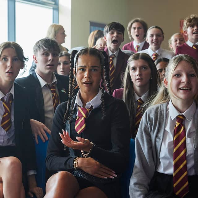 Tillie Amartey (centre) is best known for her role on the BBC school drama Waterloo Road.