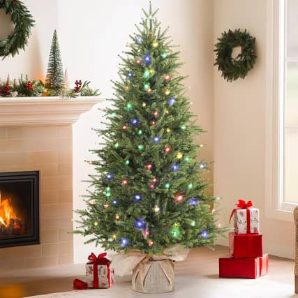 A pre-lit Christmas tree can be had for just £20.99 - just pick your size and make sure you don't miss the discount