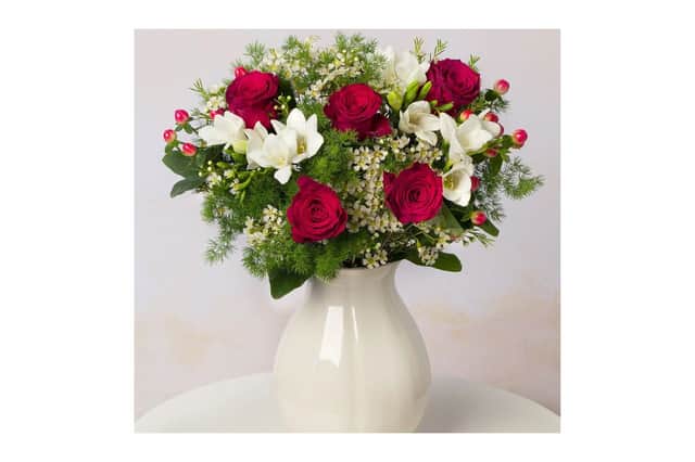 Christmas Roses and Freesias bouquet
