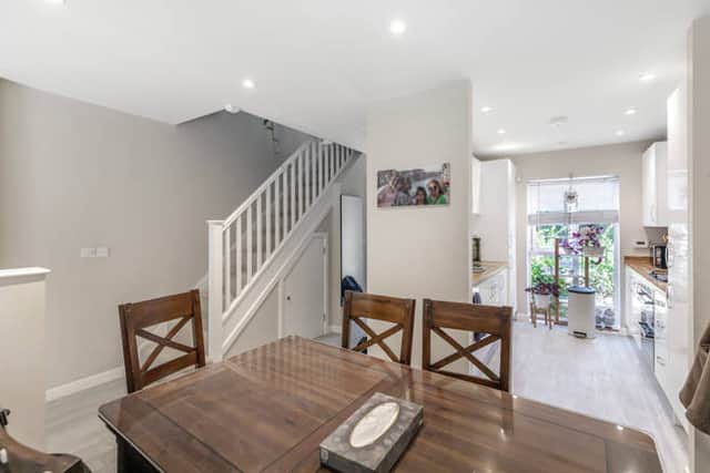 The interior is bright and airy