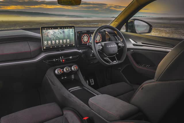 The Kodiaq's clever interior is lifted with some sporty touches - but it's still a winning formula