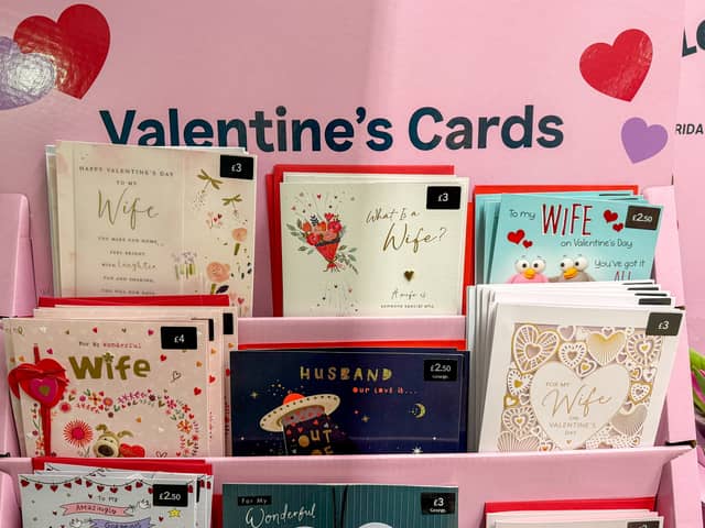 The number of ‘platonic’ Valentine’s cards sent to friends and family has increased by nearly a third in a year.