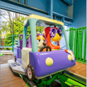 Alton Towers is busy testing its new Bluey ride - and families have helped create an artwork to celebrate its launch