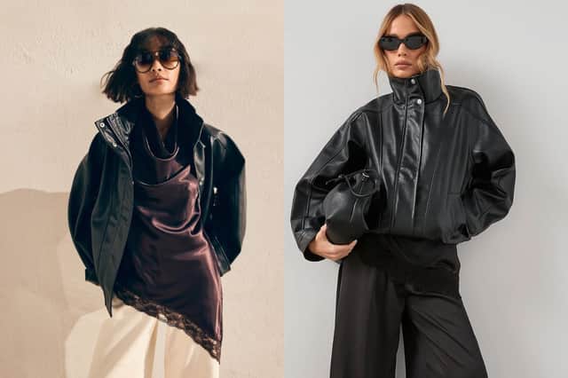 Funnel neck bomber jacket