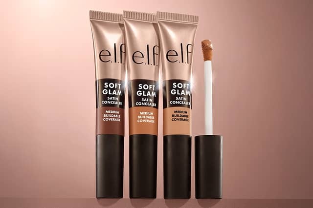 You can try the new e.l.f. Cosmetics Soft Glam Satin Concealer as part of two great value bundles, each costing just £10.
