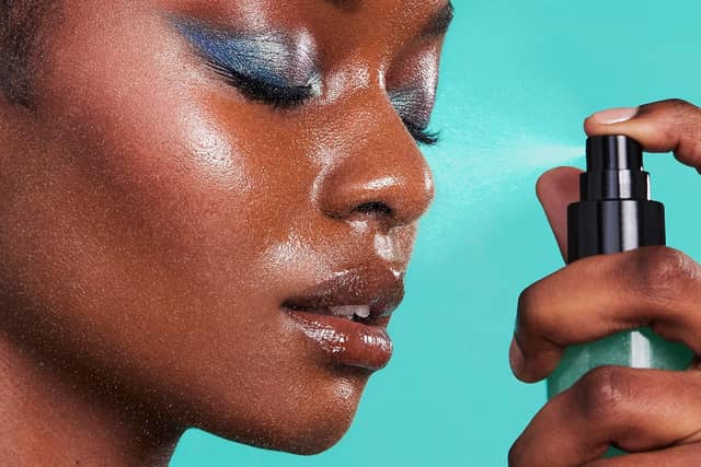 The e.l.f. Power Grip Dewy Setting Spray is just one of the e.l.f. Cosmetics products that are on sale on Amazon right now.