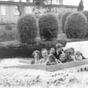 The iconic Water Chute at Wicksteed Park in Kettering, Northamptonshire, in the 1950s.