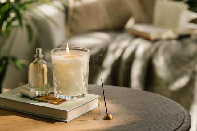 The beautiful candle and room fragrance
