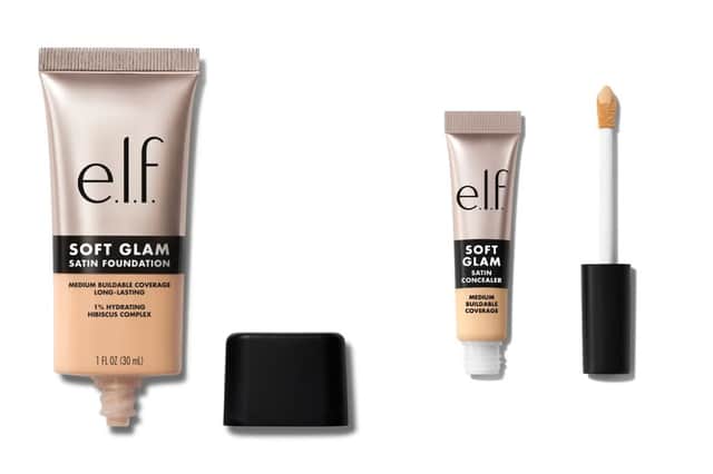e.l.f Soft Glam Satin foundation and Soft Glam Satin concealer