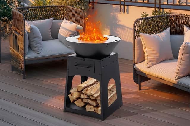 Use it as a fire pit to keep you warm on a chilly night...