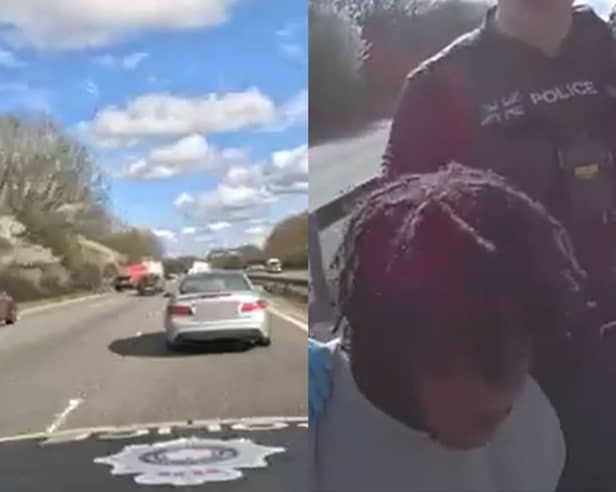 Northamptonshire driver Michael Chiedu Nwanze reached speeds of more than 100mph and drove through multiple red lights during a police pursuit.