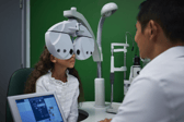 Children are often nervous during these eyetests