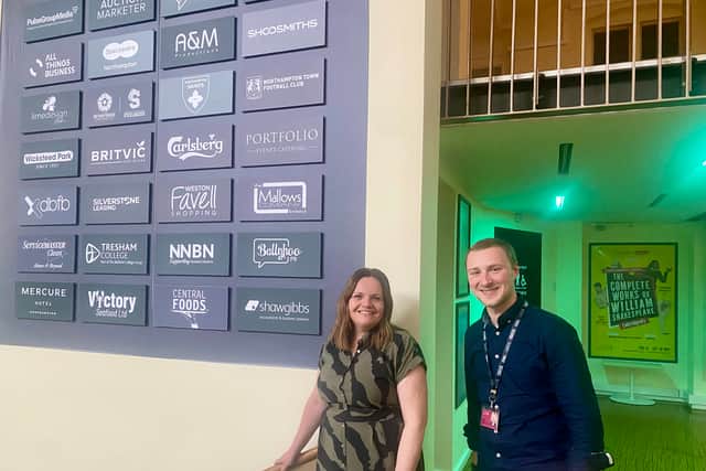 Emma Speirs of Ballyhoo PR and Chris Smith of the Royal & Derngate.