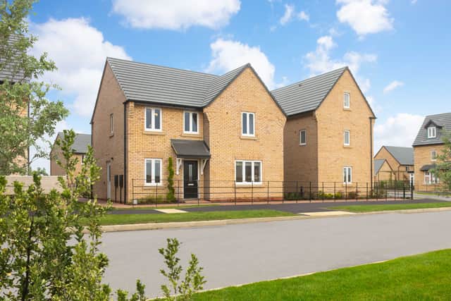 BN - 001 - A typical street scene at Barratt Homes at Priors Hall Park