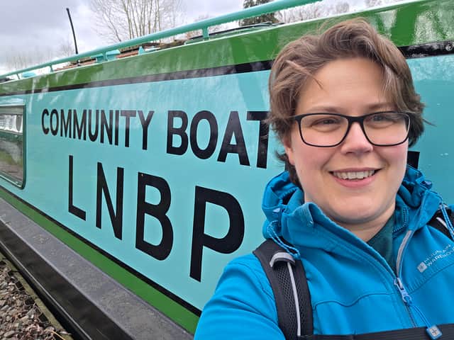 Rachel Spruce in training for her London Marathon MyWay canal towpath challenge