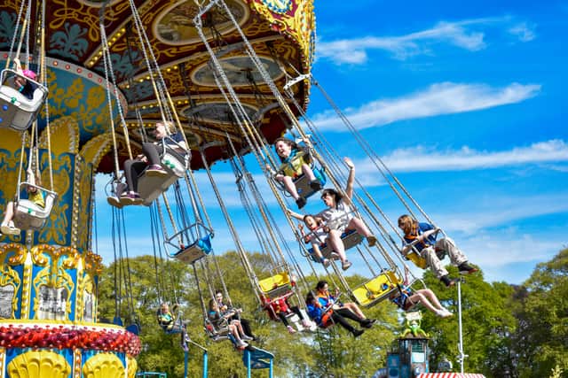 Girlguiding Anglia members on rides