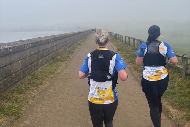 Nina and Hannah on a recent 31 mile training run 