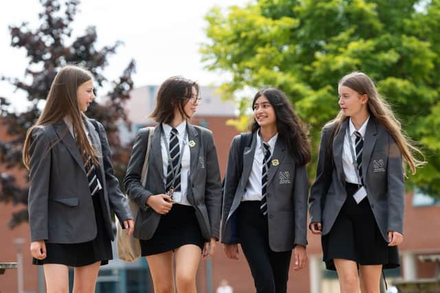 Students at Northampton School for Girls