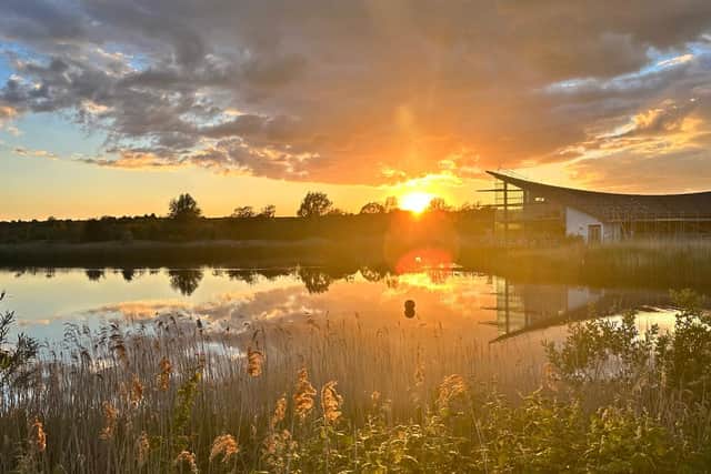Sunset at Stanwick Lakes