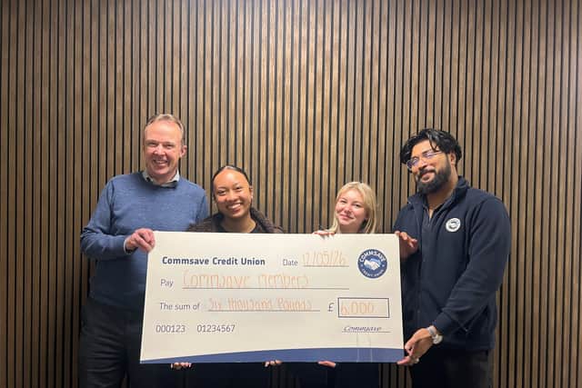 CEO Matt Goulding and members of the Commsave team