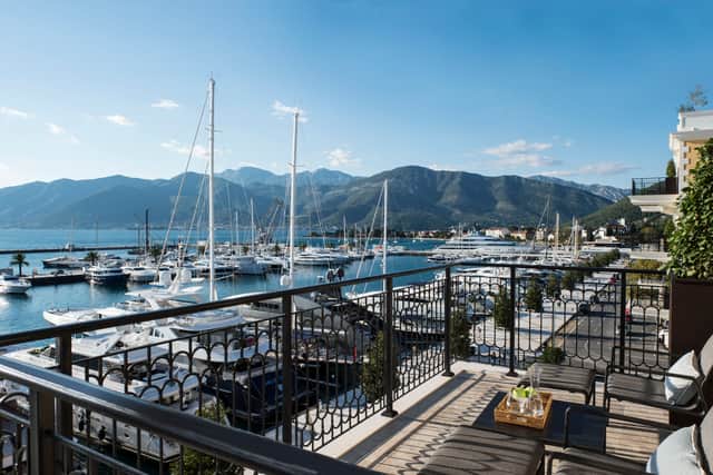Balcony view from Regent Porto Montenegro