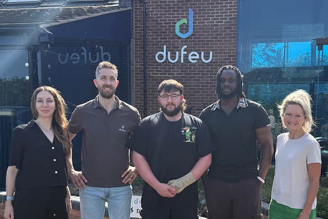 The team: Michelle, Greg, Finley, Iannick and Julie-Ann (left to right)