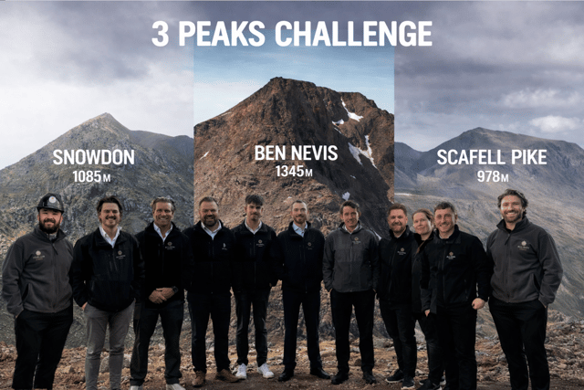 The Allison Homes team who will be taking on the Three Peaks Challenge