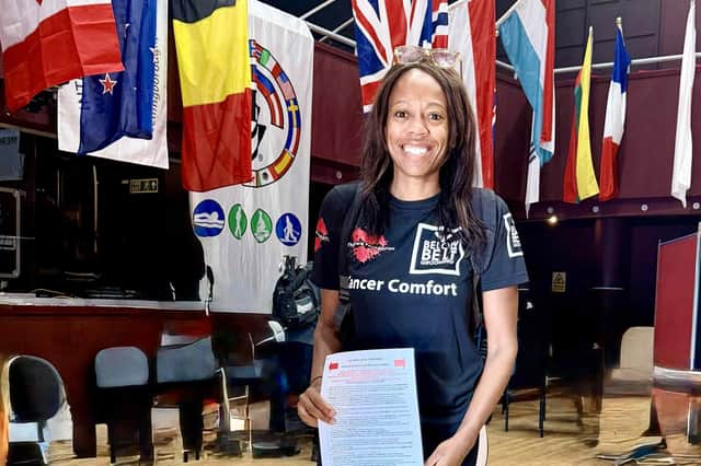 Lorraine completed the recent International Waendel Walk as part of her training.