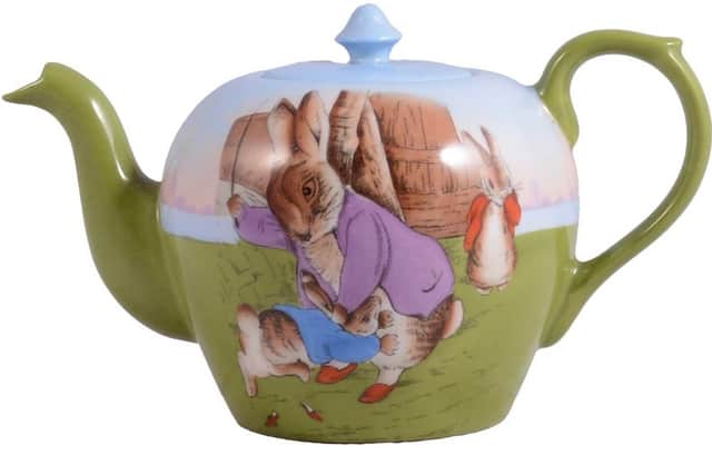 The Peter Rabbit teapot that sold for £1,500 at auction this week