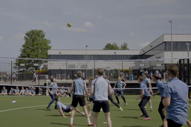 Students engage in sport activity as part of Mission Nutrition