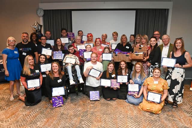 Group shot of the winning teams