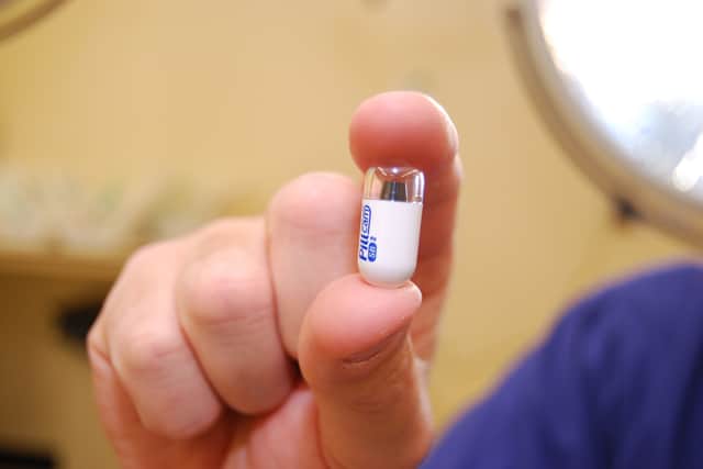The camera pill used in capsule endoscopy