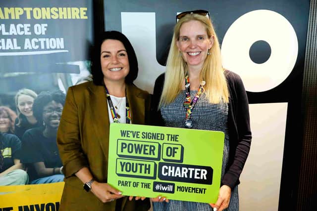 UON's Vice Chancellor Anne-Marie Kilday and Deputy Vice Chancellor Becky Bradshaw.